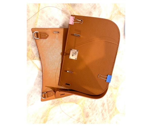 Sac Manja Mosaïque végétale en cuir – Sac artisanal unique