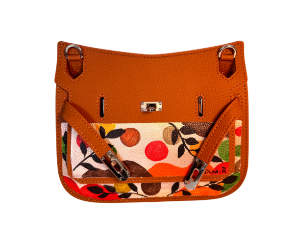 Sac Manja Mosaïque végétale en cuir – Sac artisanal unique