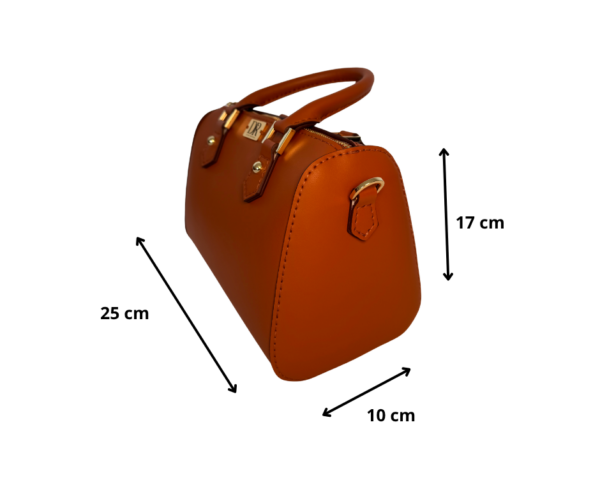 Sac Havane fleurs dorées en cuir peint à la main